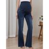 Maternity Jeans Flare Pants Slim Fit High Waist Stretch Casual Daily Wear