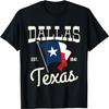 Dallas City Flag Texas Est 1841 Texas State Vintage T-Shirt