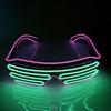 Wireless LED Glowing Glasses Double Colors Luminous Glasses Fluorescent Glasses  Club Props