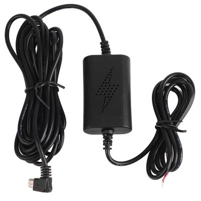 Dash Cam Hardwire Kit 12V24V To 5V 2.5A Left Angle Mini USB Step?Down Line for Parking Monitoring