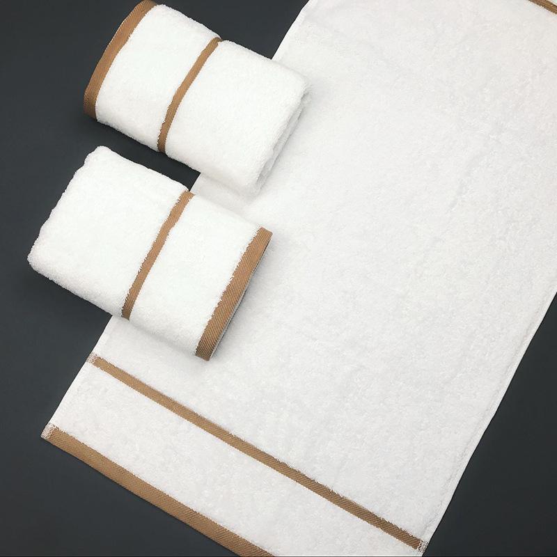 Platinum Satin All-Cotton Bath Towel Set with Embroidery Option