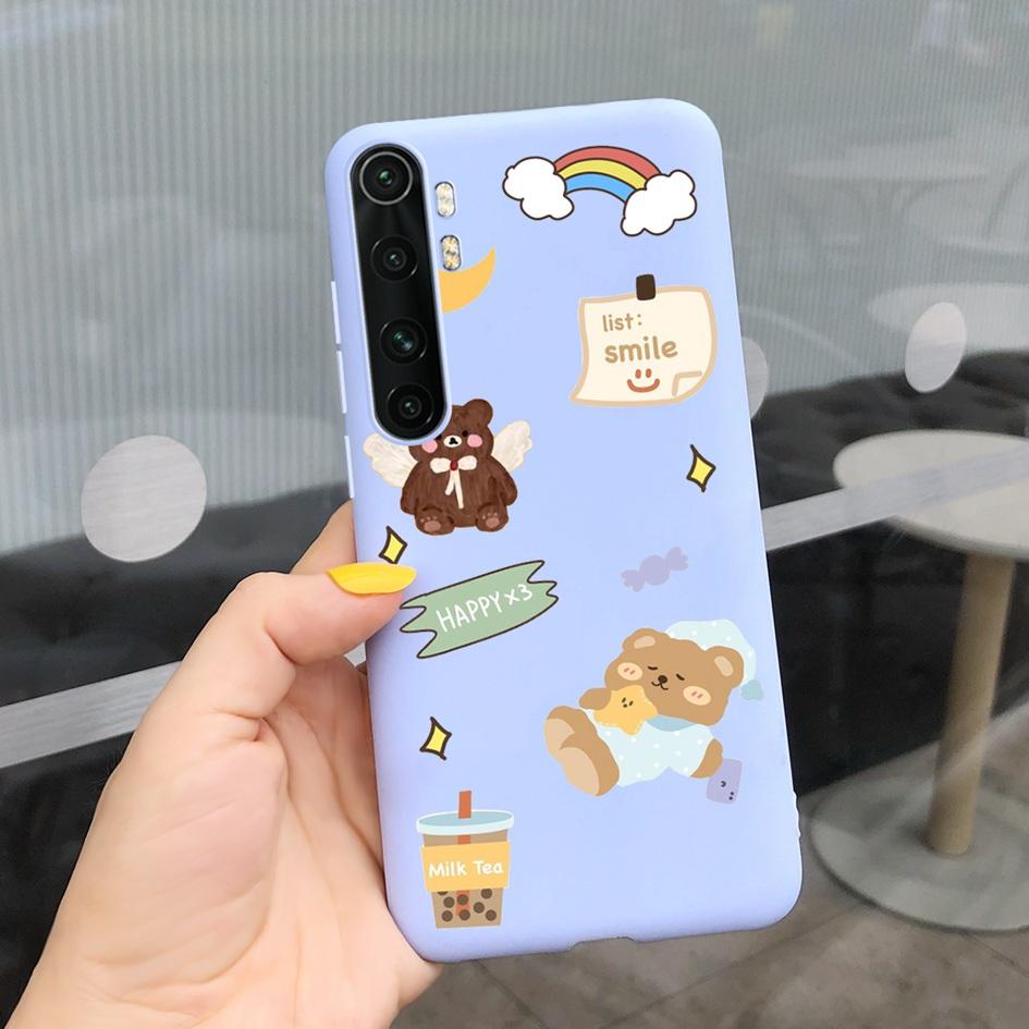 For Xiaomi Mi Note 10 Lite Case 6.47" Fashion Cute Girls Painted Soft TPU Cover For Xiaomi Note 10 Lite MiNote10 Lite Phone Case