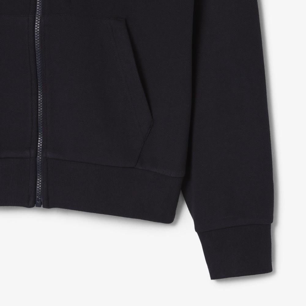 Lacoste Women's Double-Face Piqué Hooded Zip-Up Sweatshirt SF5272-56GHDE