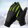Cycling Warm Gloves Men's Thickened Fleece Gloves Winter Outdoor Mountaineering Running Ski Windproof Waterproof Gloves