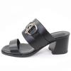 Excellent HERMES Sandals cute Purchased in 2025 Glennan Metal Leather black Women 35 Used