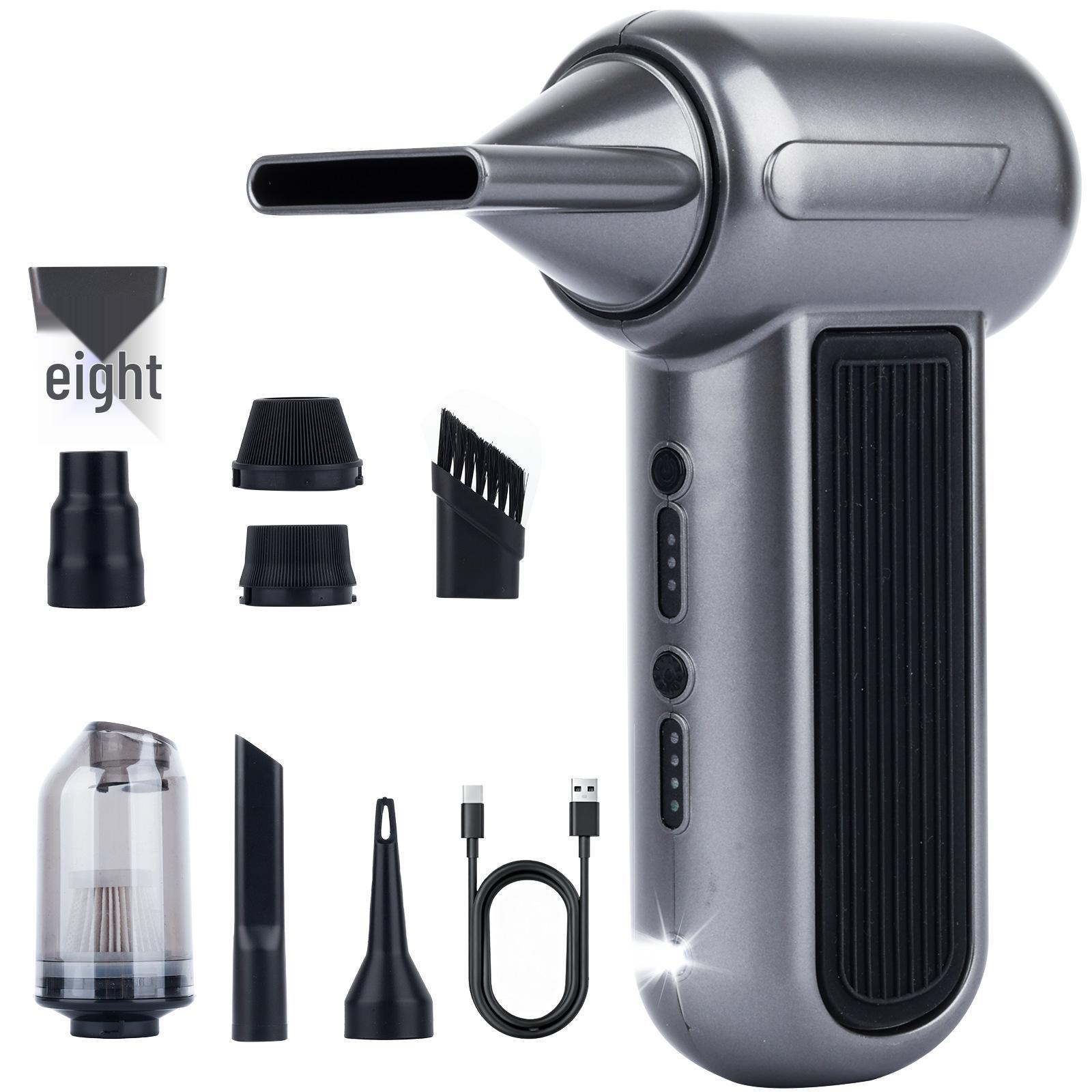 

2025 High-Speed 63m/s Turbine Fan: Portable Handheld Dust Blower Base Version (52m/s, 2000mAh Battery x2)