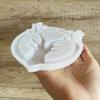 Silicone Mould for Circular Elk Pendant Making Handmade Christmas Themed Decoration Mould Holiday Wall Hangings Mould