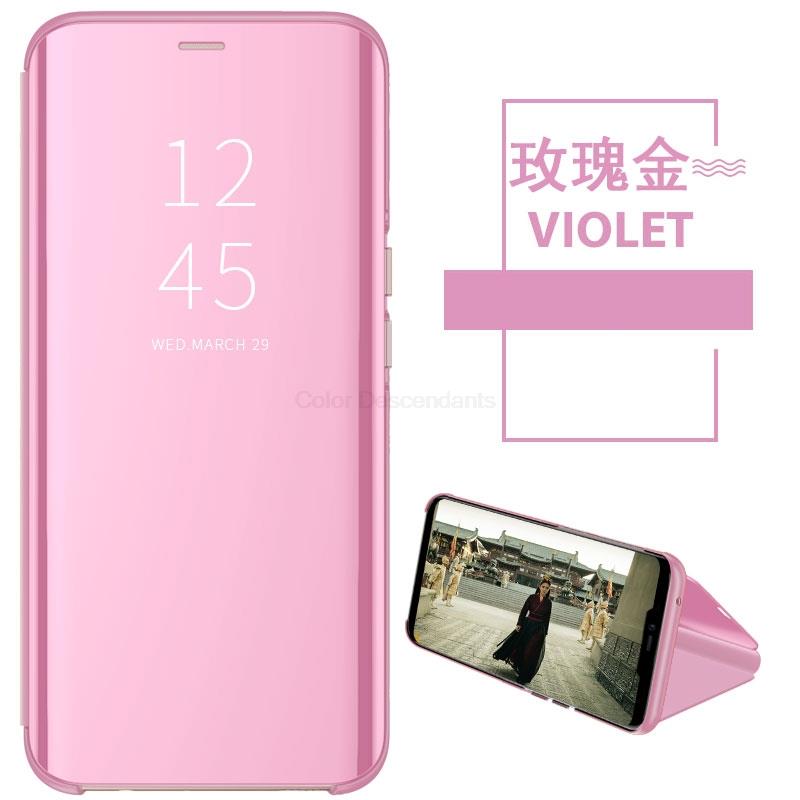 

Для Samsung S10 S20 S21 S22 S23 Чехол Smart Flip Stand View Mirror Case S10 5G Cover Защитный кожаный чехол для Samsung Galaxy S25 S24 A16 A06 For Galaxy S24 розовый