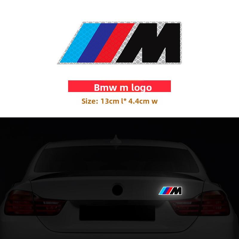 Suitable for BMW M-Mark Reflective Sticker BMW Motorsport Car Sticker Rear Tail Mark Modified Side Sticker