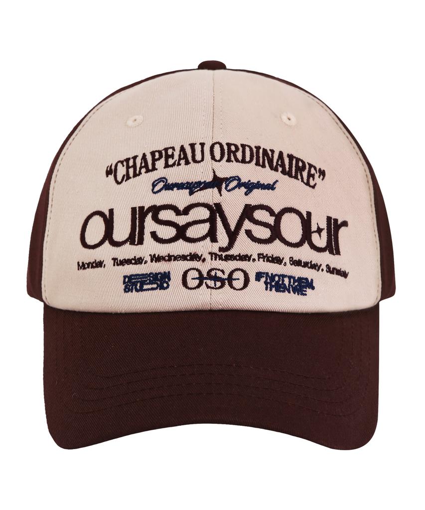 Awoseiawo Lettering Logo Ball Cap Burgundy/Pink