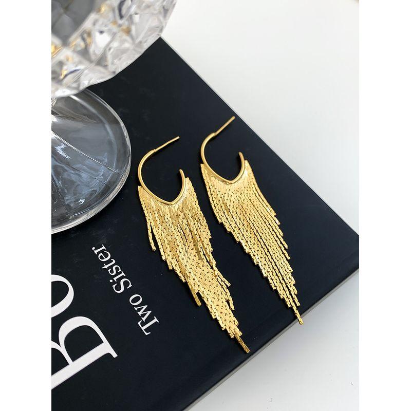 Special-Interest Design Summer Slimming Women s Tassel Chain Gold