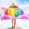 Asciugamano da Spiaggia Arcobaleno in Microfibra Asciugamano da Bagno Orgoglio Gay LGBT Assorbente Anti Sabbia Asciugatura Rapida Asciugamani da Piscina per Sport Spa Palestra Nuoto