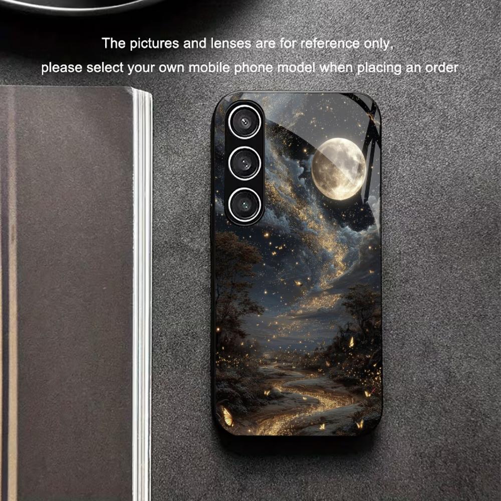 Protective Exquisite Luxury High-end PhoneCase Glass TPU PhoneCase for Samsung Galaxy S26 S25 S24 S23 S22 S21 FE,Ultra,Plus