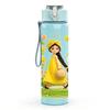 1PC Girl In Yellow Vintage Dress Print 750ml Color Plastic Sports Water Bottle Leakproof Flip Straw Lid Suitable for Sports Office Home Use