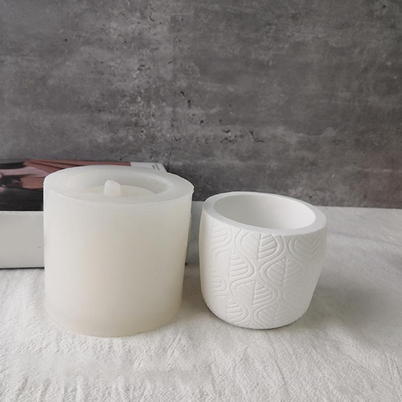 Love Hearts Leaves Succulents Pot Resin Silicone Mold Suitable for Diy Garden Concrete Flower Pot Candle Holder Crafts