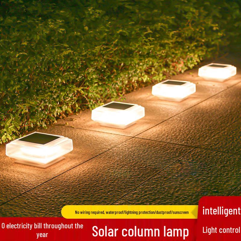 Modern Minimalist Solar Outdoor Waterproof Courtyard Light