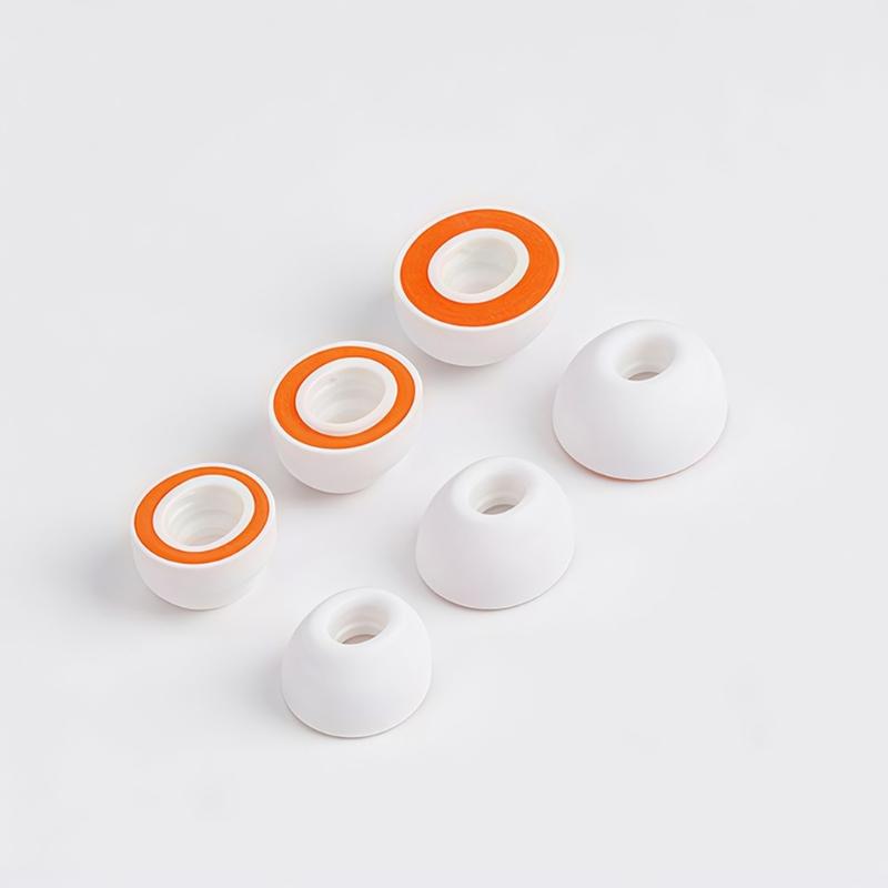 Memory Foam Soft Silicone Ear Tip for Bluetooth-compatible Earphones Protective Earbuds Cover Noise Reduction Hole