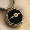Three Heroes Sunflower Snowflake Ring: Elegant & Versatile Women's Jewelry