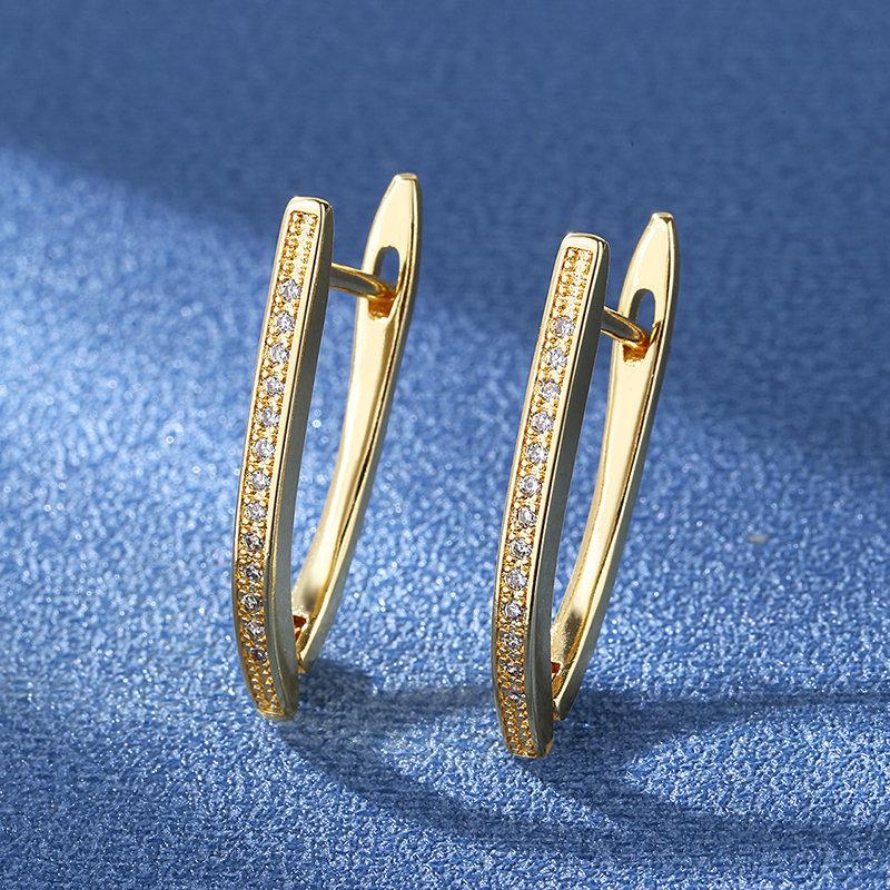 

Ювелирные изделия из стерлингового серебра 925 пробы с цирконом AAA золотой