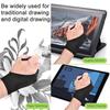 Pachet 10 Mănuși de Artist Pentru Tabletă Mănușă de Desen Digital cu Două Degete Grosime Mănușă Anti-Atingere pentru Pad Grafic (S)