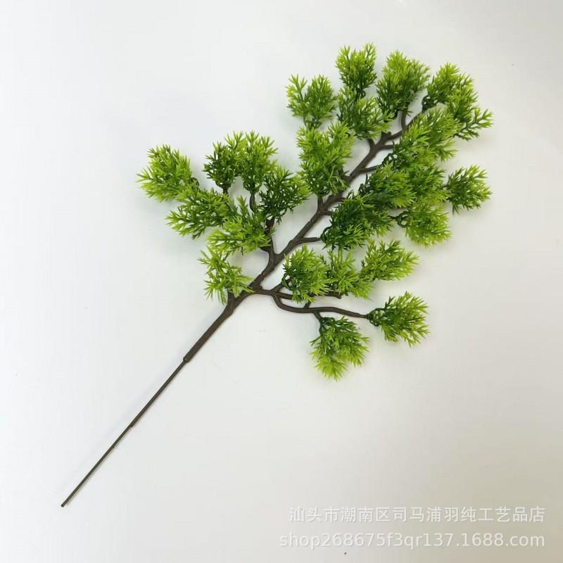 Artificial Juniper Pine Branch With Needle Leaves Indoor Outdoor Decorative Bonsai Landscape Arrangement