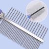 Dog Comb Double-sided Dogs Brush Stainless Steel Rake Combs for Dog Grooming Comfortable Handle Cat Hair Comb Brush Pet Supplies
