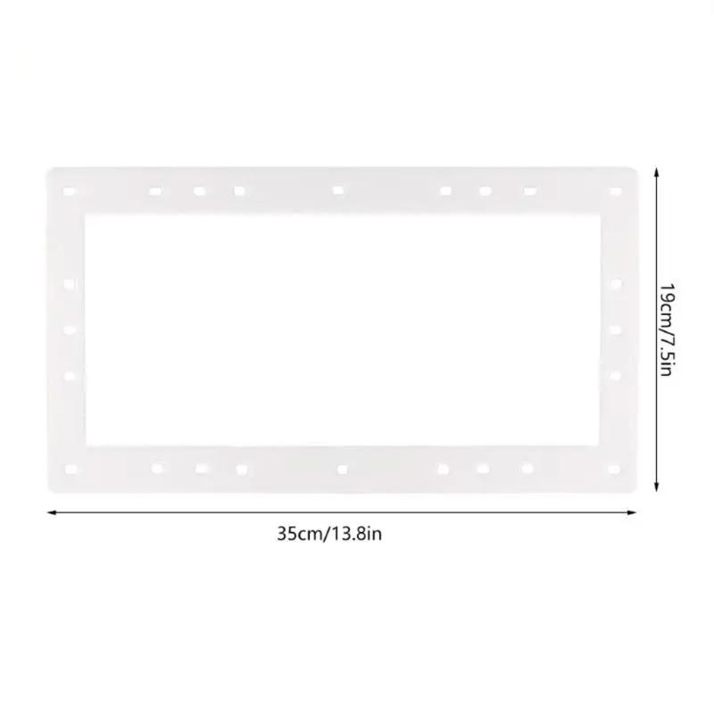 Rubber Butterfly Skimmer Gasket Leakproof Sealing Gasket Rubber Texture Suitable for Above Ground Pools 13.8x7.5inch