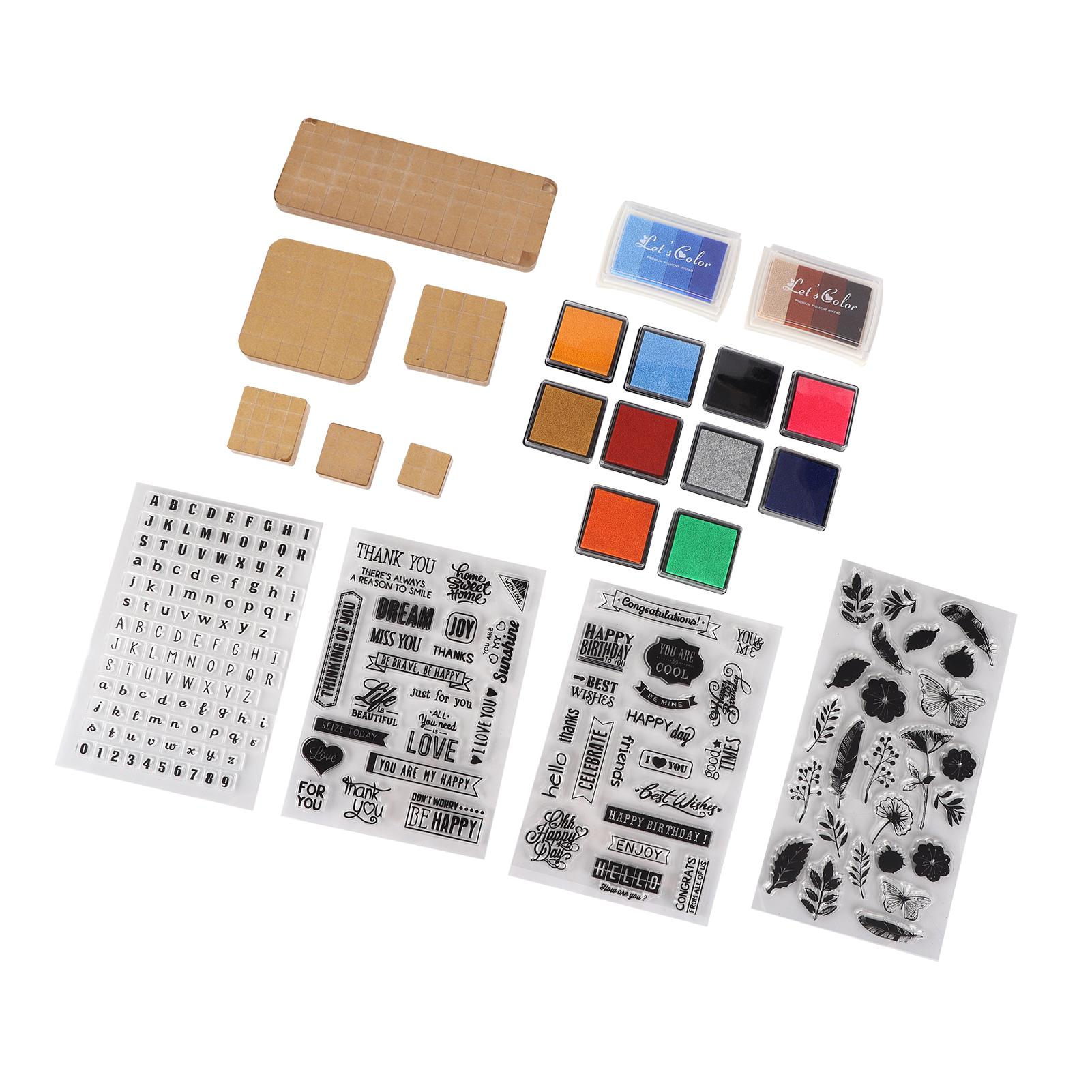 

Набор инструментов для штамповки Прозрачный акриловый набор для штамповки своими руками для детей, взрослых, для развлечений, для рукоделия