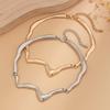 Liquid Metal Choker Men's Trendy Hip-Hop Niche Design Lava Collarbone Chain Necklace for Men