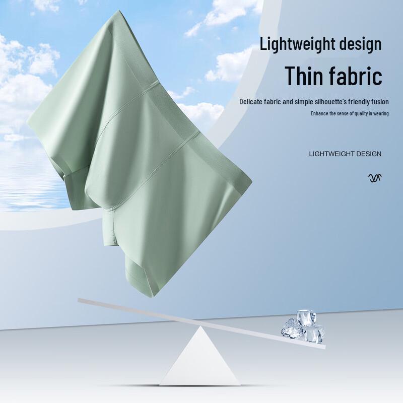 FENTENGCARE Herren Eis Seide Nahtlose Boxer-Slips Mehrpack