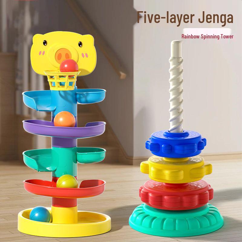 Stacking & Spinning Educational Toy for Babies 6 Months to 3 Years