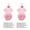 Infant Photography Clothing Breathable Polyester Fabric Multi Color Option Newborns Studio Props with Matching Headwear