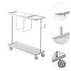 Yoga Mat Storage Rack Cart Dumbbell for Kettlebells Resistance Bands White