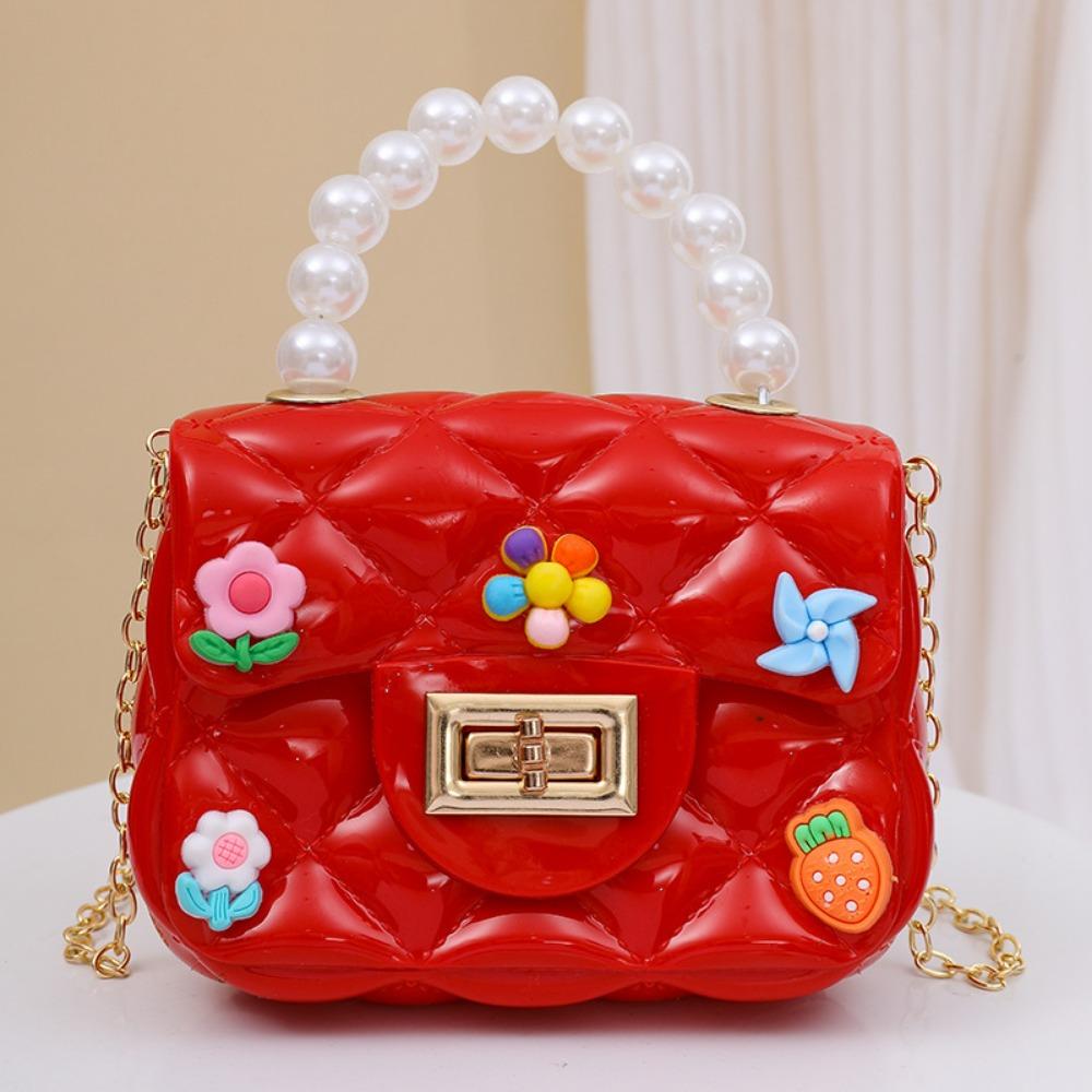 Ručne vyrobená záplata DIY mini taška reťazka crossbody taška princezná taška detská peňaženka na drobné gélová taška