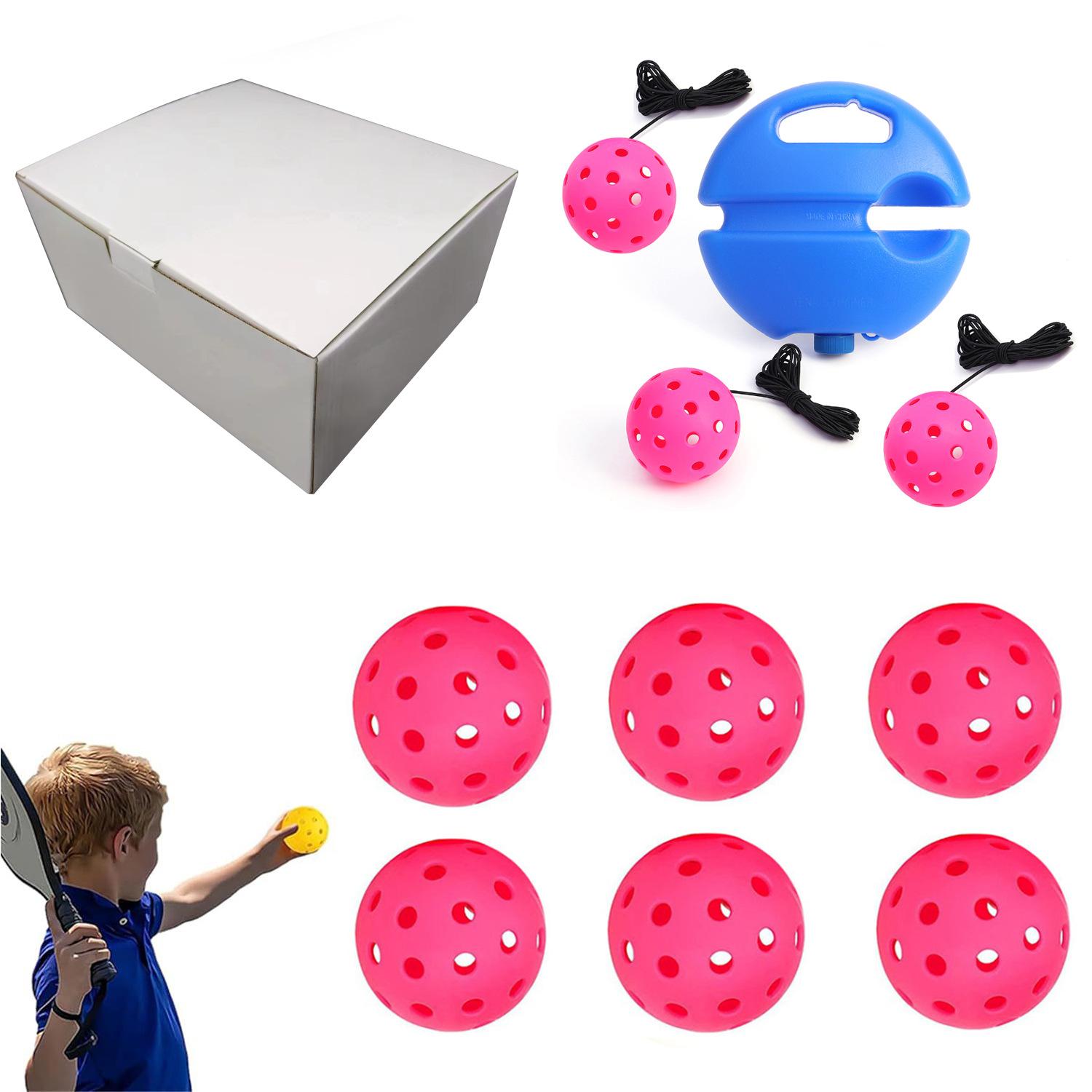 

Новый тренажер для пиклбола, уличный Pe, высокоэластичный Wei, плавающие шарики с отверстиями, эластичная веревка с отскоком, одиночные обучающие игрушки