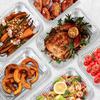 40 Fall Thanksgiving Leftover Containers with Lids, Thanksgiving to Go Food Containers Tin Foil Aluminum Thanksgiving Cookie Treat Containers for