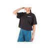Puma Letter Pattern Sports Short Sleeve T-Shirt Women Tops Black 680702-01