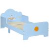Cama para Niños Pequeños con Temática Espacial, Muebles para Dormitorio Infantil, con Barandillas de Seguridad - Azul