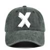 Washed x silk screen baseball cap yellowstone retro peaked cap men's and women's washed distressed sun hat cotton none