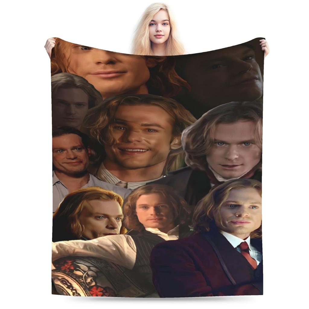 I-Interview With The Vampire Iwtv Blanket Soft Pattern Plush Throw Blanket For Child Living Room Flannel Bedspread Bed Cover