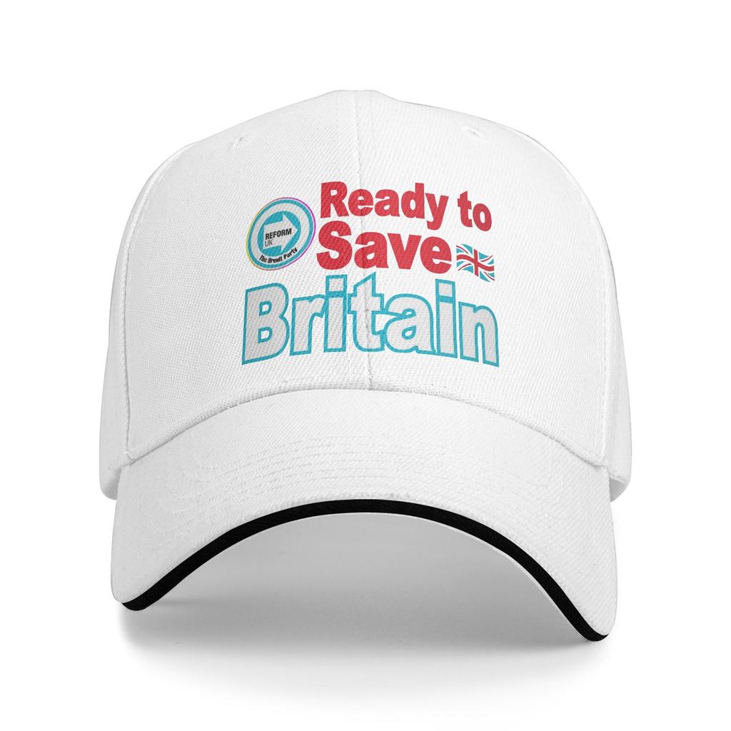 Lets Make Britain GREAT Again Sandwich Hats Men Women Reform UK Caps Fishing Hat Adjustable Polyester Baseball Cap Summer