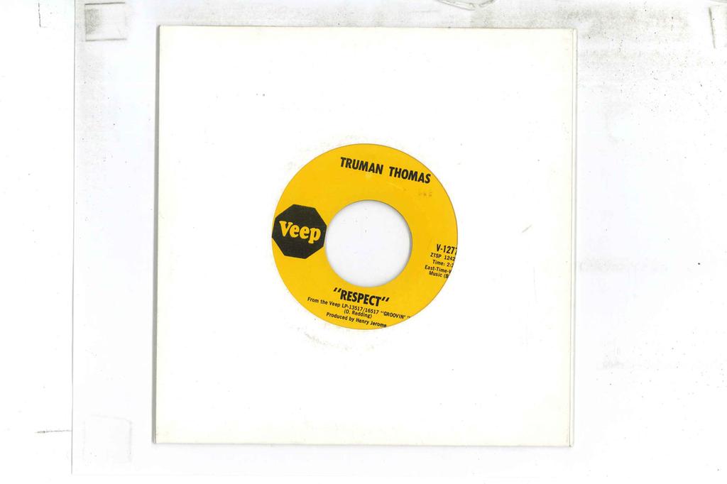 7inch Record TRUMAN THOMAS  Respect  Funky Broadway V1277 VEEP 1968 US SoulFunk Used