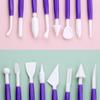 FAIS DU 8 Pieces Fondant Cake Carving Set 16 Patterns Flower Sugar Craft Modelling Tools Cake Decorating Hand Tool