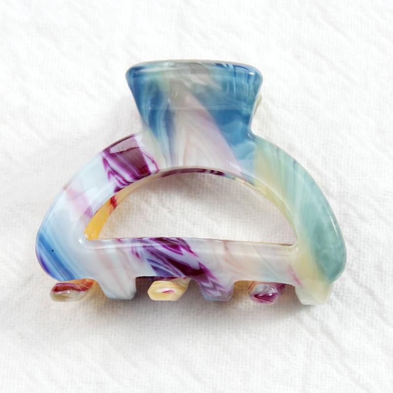 Fashion Design Acetate Mini Half Circle Hair Clip Crab Claw Clip Women's Girls Hair Clip Hair Accessories