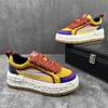 Trendy platform men's shoes autumn new versatile height increase white shoes casual board shoes sports trendy shoes