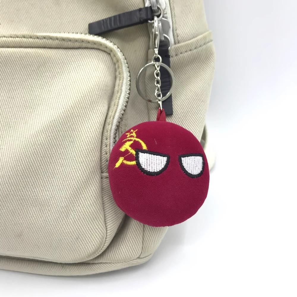 Sovjet-Unie Rusland Duitsland Balpop USSR Landenbollen Polandball Handborduuur Speelgoed Schooltas Mobiele Telefoon Hanger Sleutelhanger