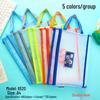 A4 Mesh Double-Layer Document Bags, 5-Pack - Subject Classification & Storage for Students