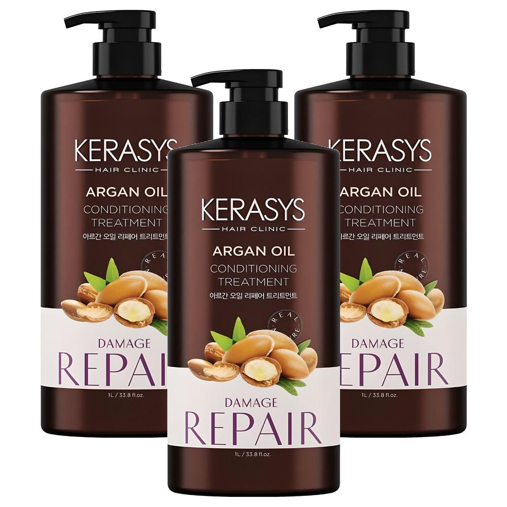 Kerasis Argan Oil Hair Treatment 1L 3 Pcs
