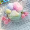 New Flocking Cat's Paw Stress Relief  Toy Mochi Slow Rebound Fidget Toy Birthday Party Gift