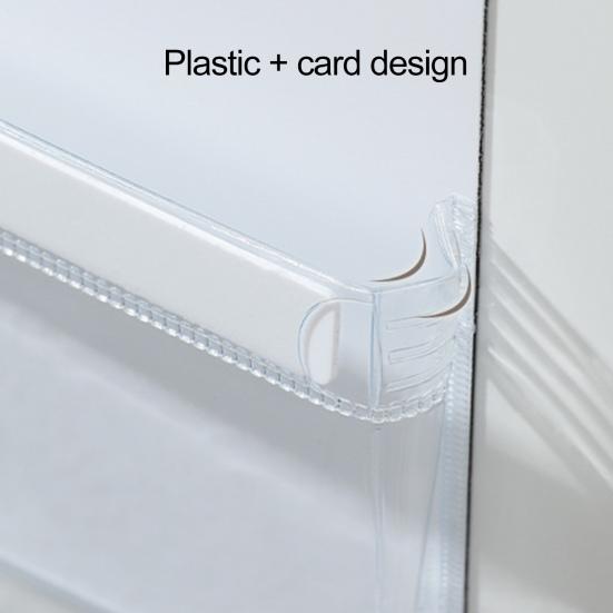 Magnetische Aufbewahrungstasche, transparent, ohne Bohren, abnehmbar, robust, Kühlschrank, Mikrowelle, seitlicher Aufbewahrungsbehälter, Organizer, Halter, Küchenbedarf